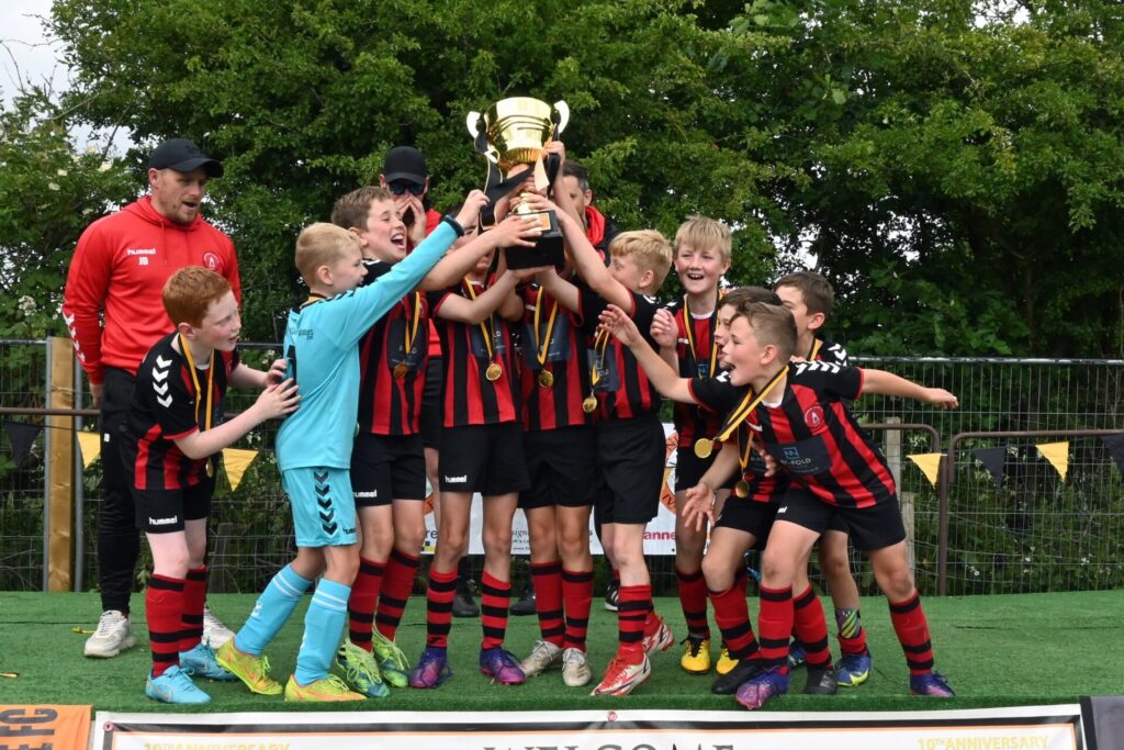 Dronfield win the  under 11s tournament at the New Tupton Ivanhoe Summer Festival of Football